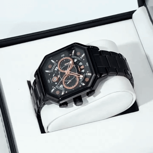 POEDAGAR,LUXURY,CHRONOGRAPH,WATERPROFE LUMINUS MEN'S WATCH.