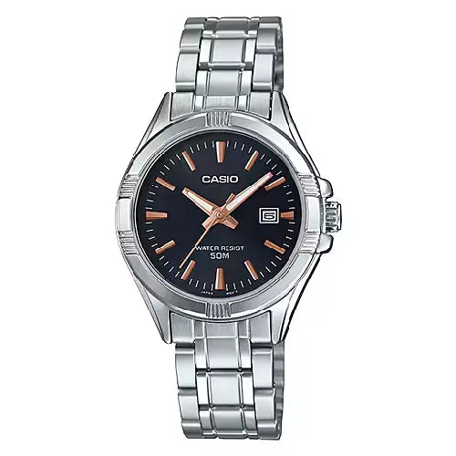 Casio Classic Analog LTP-1308D-1A2VDF Black Dial 33mm Stainless Steel Women's Watch