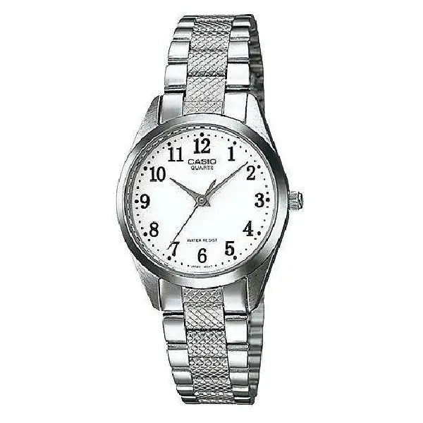 Casio Classic Analog LTP-1274D-7BDF White Dial 26mm Stainless Steel Women's Watch