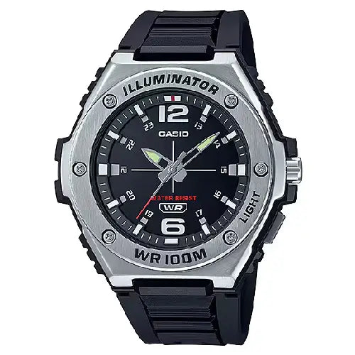 Casio Analog MWA-100H-1AVDF Black Dial Resin Strap Men's Watch