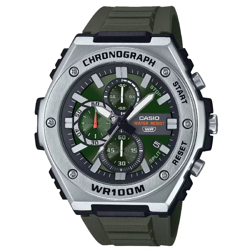 Casio Analog MWA-300H-3AVDF Green Dial Resin Strap Men's Watch