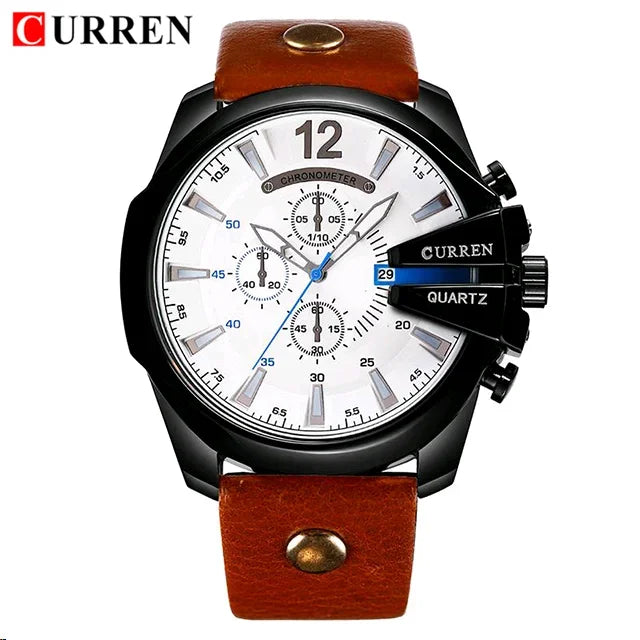 CURREN Brand Leather Watch-8176