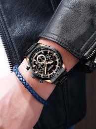 CURREN Original Brand Stainless Steel Band Wrist Watch For Men With Brand (Box & Bag)-8375